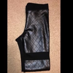 Bebe leather leggings